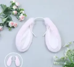 うさ耳カチューシャ たれ耳 バニー コスプレ うさぎ ( ピンク