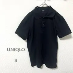 UNIQLO ユニクロ 半袖 ポロシャツ ブラック カジュアル S