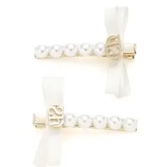 SNIDEL HOME パールリボン ヘアピン