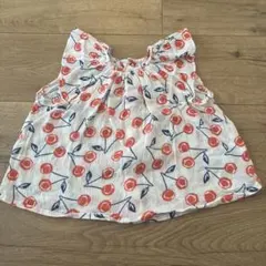 ボンポワン　さくらんぼ柄　トップス 18M