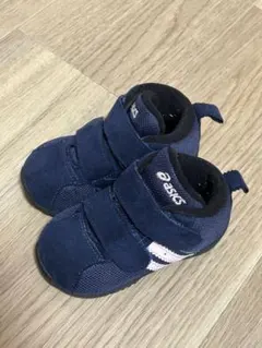 asics ネイビーピンクシューズ