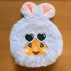 【タイトー限定】♡日焼けモンチッチ♡ モコモコファーポーチ パープル