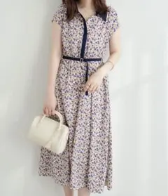 【期間限定値下げ】大好評！リバイバルアイテム 襟付きレトロワンピース