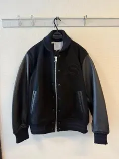 ✨美品✨　sacai　スタジャン　レザー　刺繍　ベルト　ブラック　1サイズ sacai（サカイ）スタジャン 黒 サイズ:1(S位) メンズ