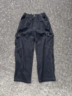 ブラックカーゴパンツ 着画あり