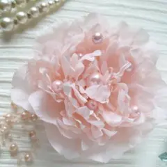 308 匿名配送対応 コサージュ　ピオニー　桜ピンク　卒業　卒園　入学式　入園式