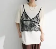 美品❤️chocol raffine robe レースビスチェドッキングチュニック