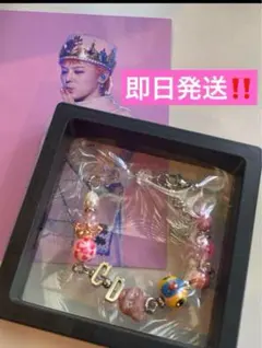 BIG BANG G-DRAGON パール メタルストラップブレスレット難有り BIG BANG G-DRAGON パール メタルストラップブレスレット難有り