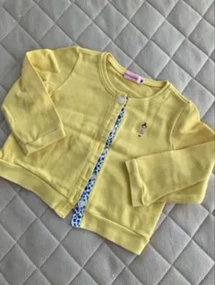 ミキハウス リーナちゃん　カーディガン 80 イエロー