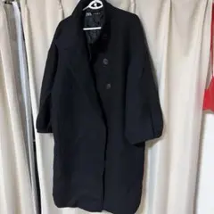 ZARA ブラック ロングコート