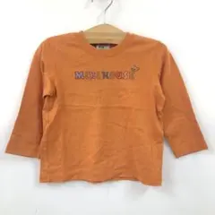 OLD miki house ミキハウス 100 ロング Tシャツ オレンジ