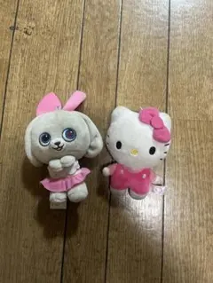ハローキティ ぬいぐるみキーホルダー 2点セットのサムネイル