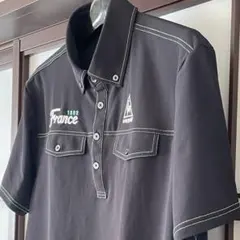le coq sportifブラックポロシャツ メンズゴルフ サイズL相当