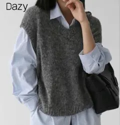 SHEIN DAZY ニットベスト グレー