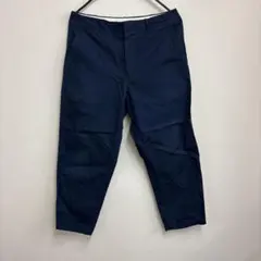 【Uniqlo U】 ネイビー ワイドチノパン