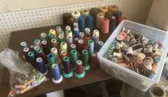 ミシン糸 など大量 まとめ売り