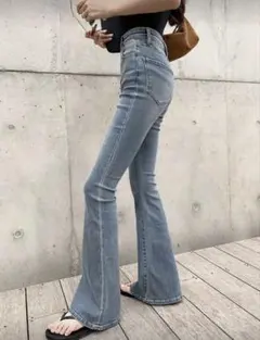 ハイウエストデニムパンツ