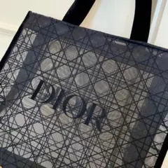 ChristianDior ノベルティー ベルベット＆メッシュトートバッグ新品