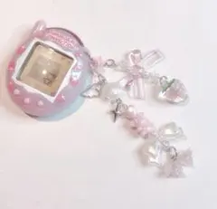 たまごっちコネクション♡ ストラップ リボン いちご ピンク ハンドメイド116