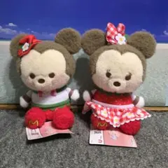 ミッキー&フレンズ ミルキーボア いちごぬいぐるみ ミッキー ミニー