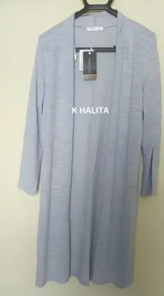 【新品】KHALITA 七分袖 サマー ロングカーディガン