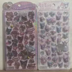 正規品　サンリオキャラクターズ　日焼け　うるちゅるポップシール　マイメロ　クロミ