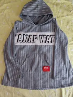 【中古】ANAP way ストライプ トレーナー 150