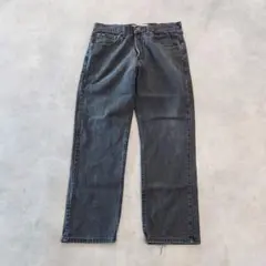 Lee リー200 W34 ブラックデニム 黒 古着 ボトム 18961