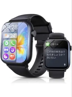 ブラック スマートウォッチ