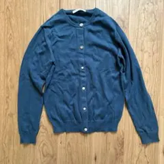 alicia PAGEBOY カーディガン　紺　長袖　ボタン可愛い　冷房対策