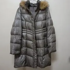 ロング　ダウンジャケット　フード付き