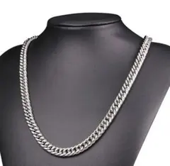 N-127S.シルバー　ネックレス　チェーン　メンズ　シンプル　アレルギー対応