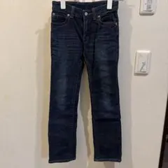 ✨SOMETHING✨ダークブルー デニムパンツ140