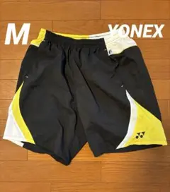YONEX バドミントンパンツ M 黒/黄/白