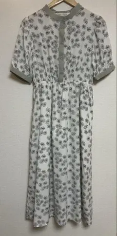 Ray Cassin 花柄 半袖ロングワンピース