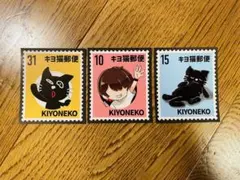 キヨくじ 東キヨドーム キヨ猫ステッカー 切手風
