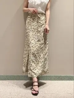 sustainableバリエプリントナロースカート