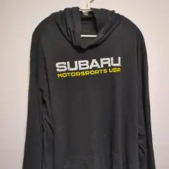 【汚れ・毛玉あり】SUBARU モータースポーツ USA パーカー ブラック
