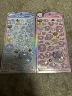 マイメロディ シナモロール ベビー うるちゅるポップシール 2枚セット