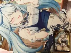 ミッドナイトブルー　スリーブ　プレイマット　ゼンゼロ　ビビアン ミッドナイトブルー ゼンレスゾーンゼロ スリーブ プレイマット 橘福福