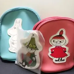 ムーミンとミーのポーチとスナフキンのネームプレートのサムネイル
