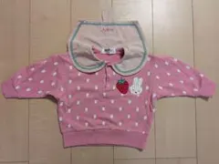 miffy イチゴ刺繍付きトップス 95cm未満