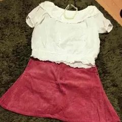 NICE CLAUP 襟フリルブラウス