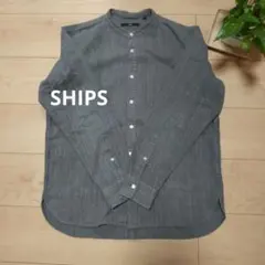 SHIPS 長袖シャツ グレー S