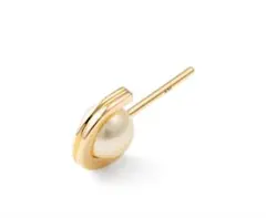 美品　hirotaka ヒロタカ　BELUGA アコヤパール ピアス S サイズ