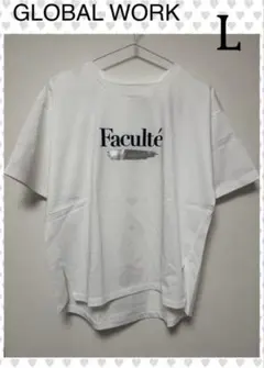 GLOBAL WORK ＊リッチクリーンプリントT半袖