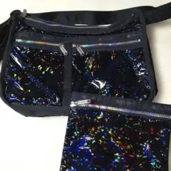 未使用☆LeSportsac　デラックス エブリデイ バッグ　黒色　ロゴ入り