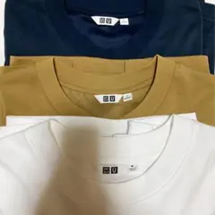 ユニクロu エアリズムコットンクルーネックTシャツ　３点セット
