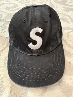 Supreme Sロゴ キャップ ブラック