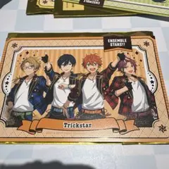 あんスタ　GiGO 特典　箔押しユニットポストカード Trickstar